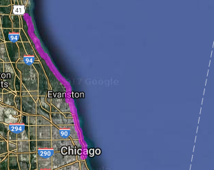 Best motorcycle road in Illinois - Chicago - Evanston - Lake Bluff