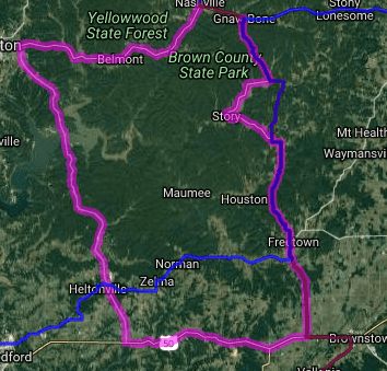 Best biking route in Indiana - Camp Roberts - Nashville