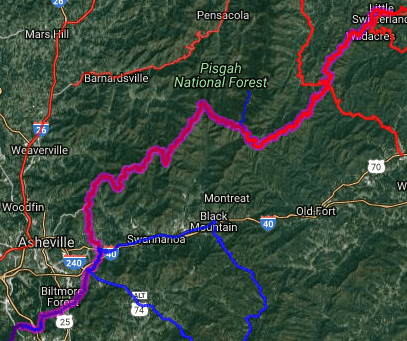 Best motorcycle roads in North Carolina - Bent Creek - Little Switzerland - Blue Ridge Parkway