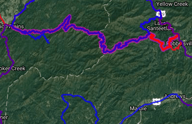 Best bike routes in North Carolina - NC 143_TN 165 - Robinsville NC - Tellico Plains TN