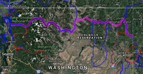 Best motorcycle route in Washington - Burlington - Tonasket - Kettle Falls - Newport 